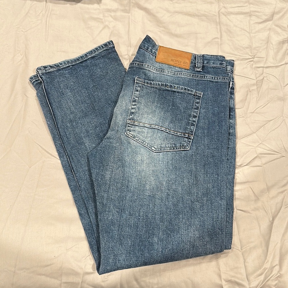 Active straight leg jeans